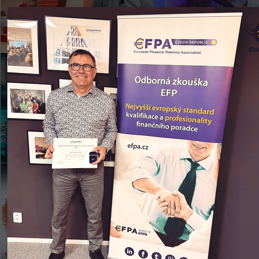 Jan Zeithammer s certifikátem European Financial Planner (EFP)